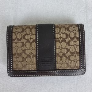 coach leather wallet